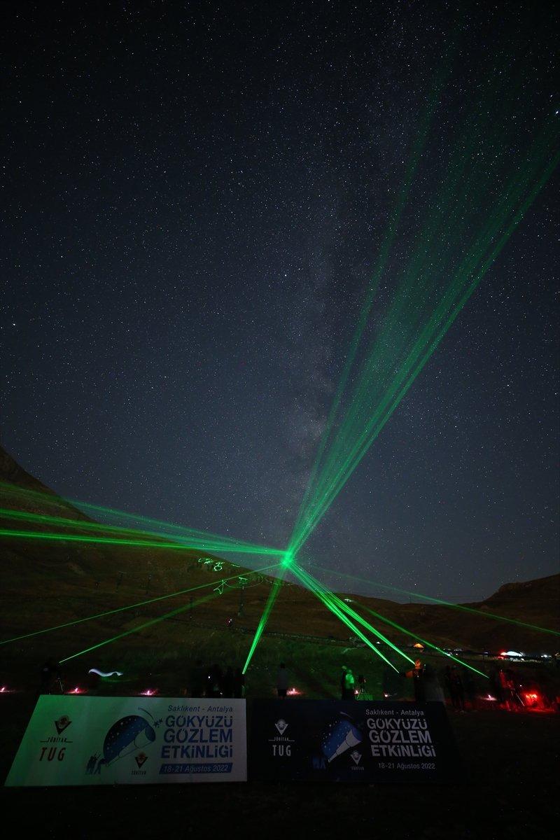 Antalya Gökyüzü Gözlem Etkinliği'nde meteor yağmuru izlendi