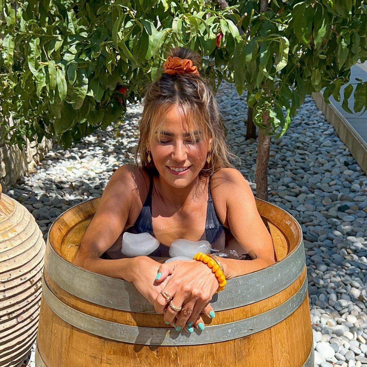 Zeynep Tokuş'un soğuk su terapisi