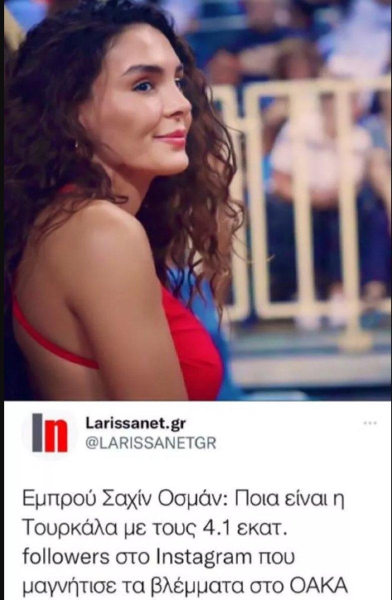 Ebru Şahin, Yunan basınında