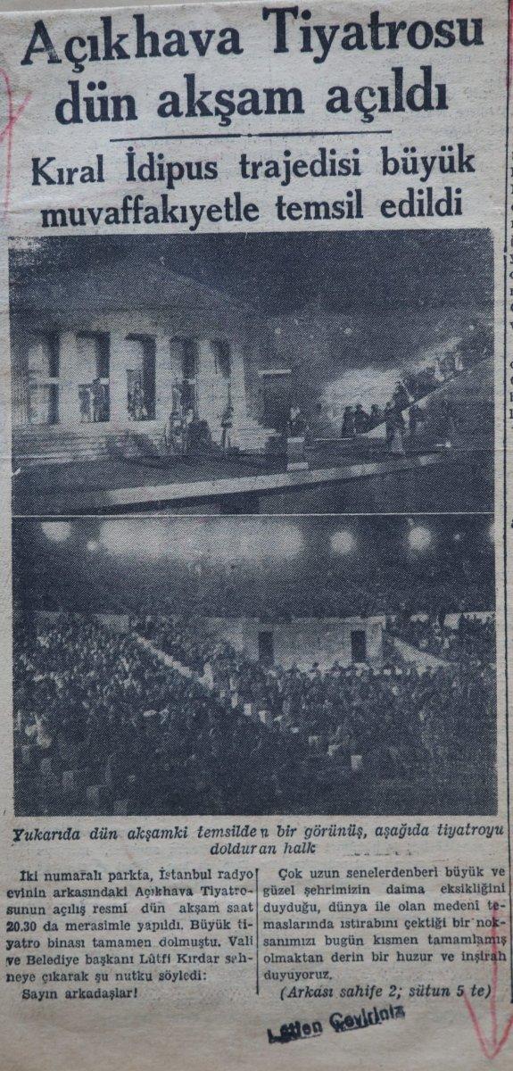 Harbiye Açık Hava Tiyatrosu 75 yaşında