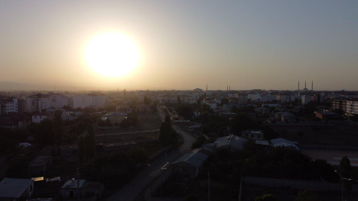 Iğdır'da kartpostallık gün batımı