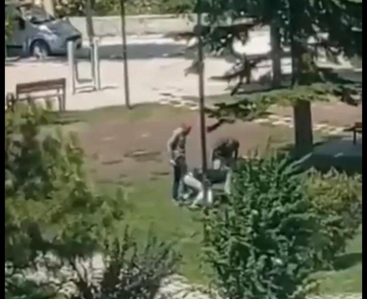 Eskişehir'de cinayet anı kamerada