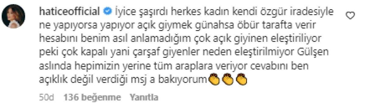 Hatice'den soruşturma açılan Gülşen'e destek