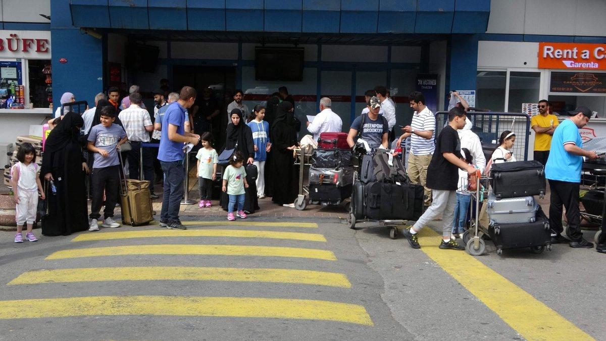 Trabzon'a Arap turist akını devam ediyor