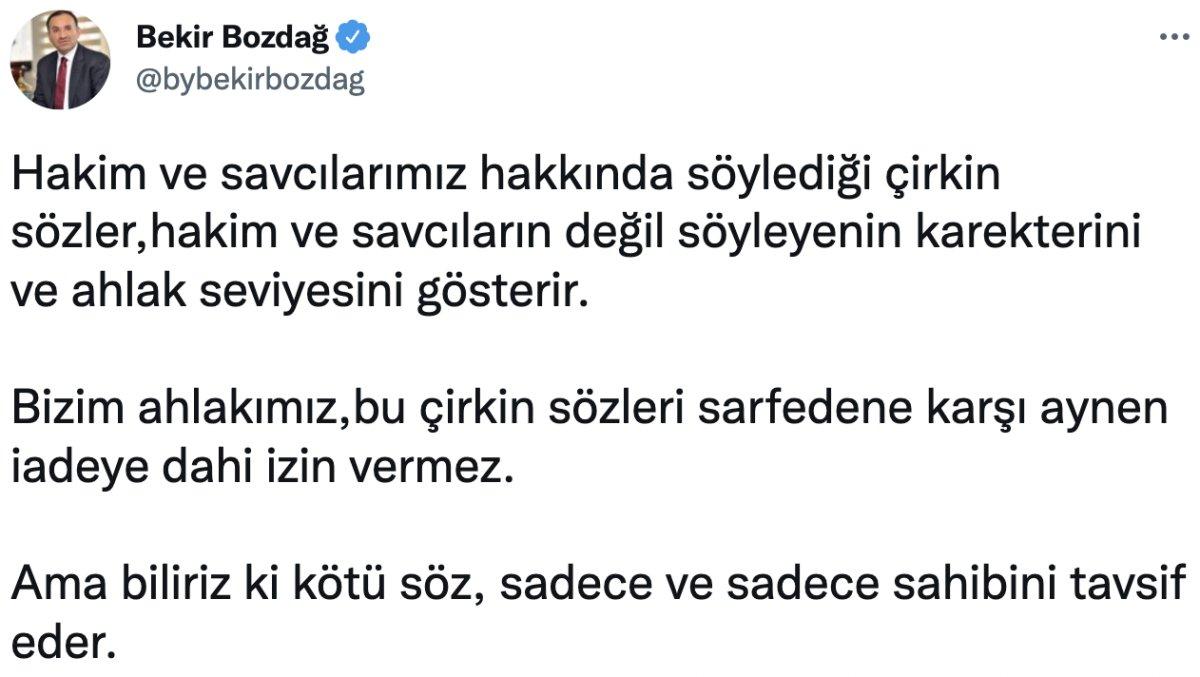 Bakan Bozdağ: CHP, İHL'liler ile böyle mi helalleşecek