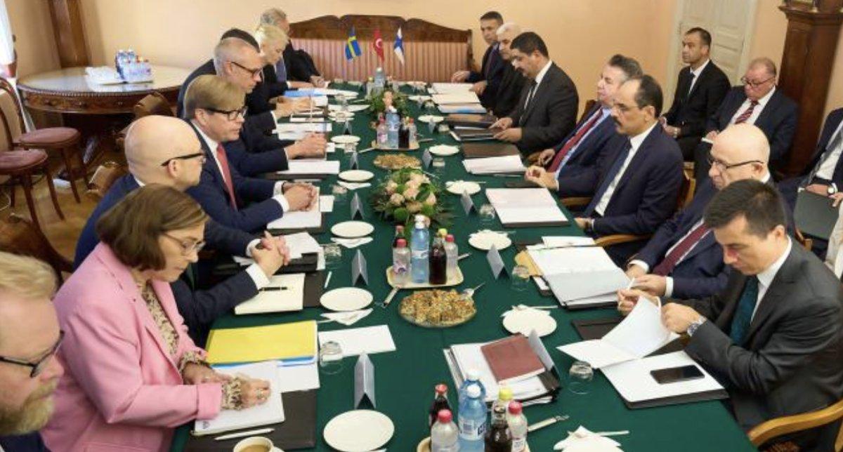 Türkiye, İsveç ve Finlandiya heyetleri arasında ilk toplantı yapıldı