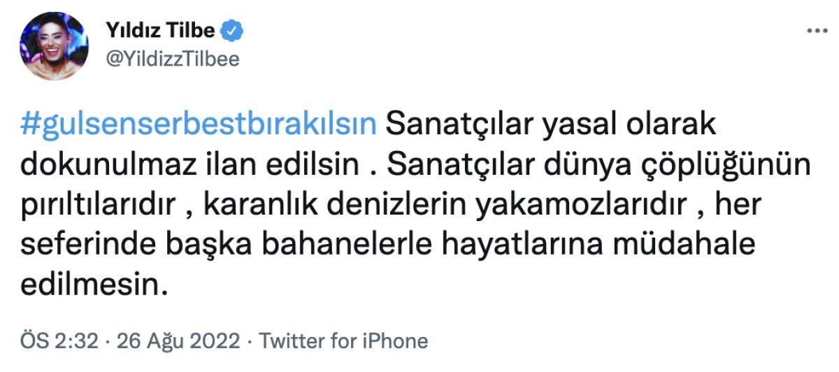 Yıldız Tilbe, sanatçılara dokunulmazlık istedi