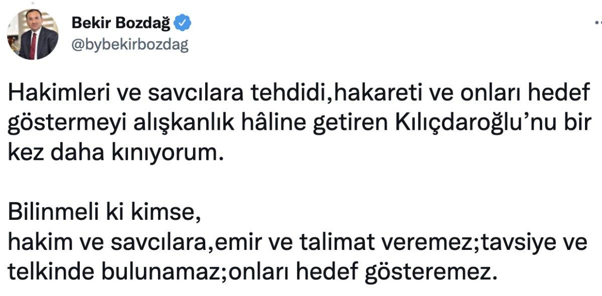 Bakan Bozdağ: CHP, İHL'liler ile böyle mi helalleşecek