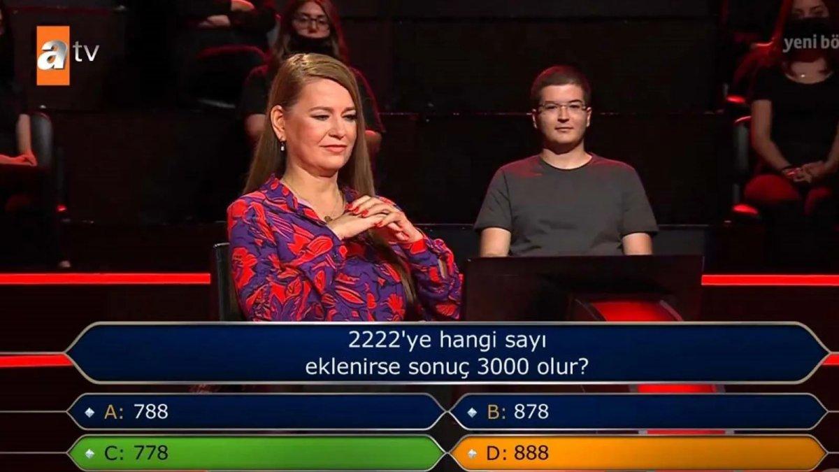 Kim Milyoner Olmak İster'de mali müşavir matematik sorusunda elendi