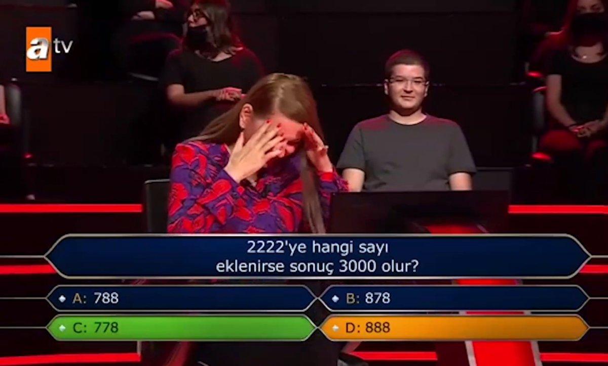 Kim Milyoner Olmak İster'de mali müşavir matematik sorusunda elendi