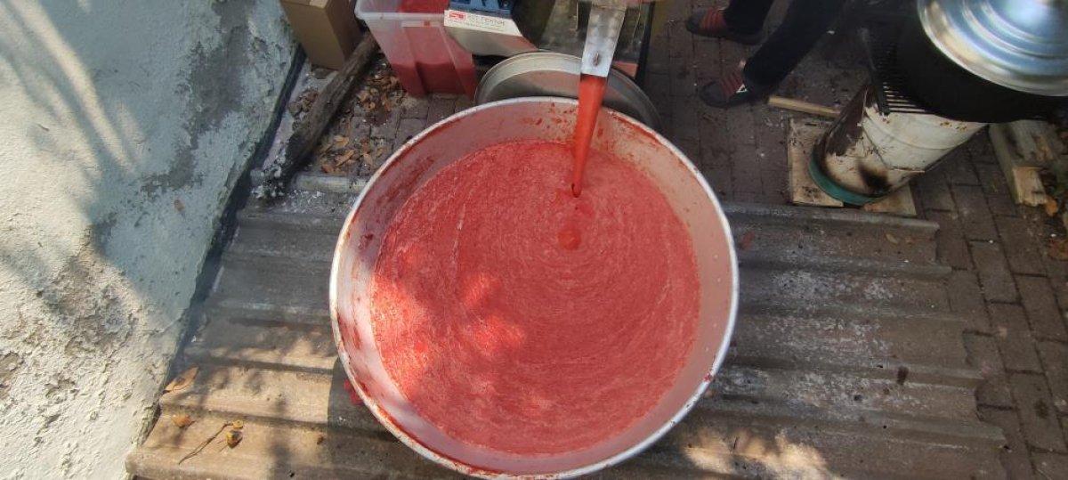 Bursa'da her gün ev ev gezip 5 ton domates çekiyor