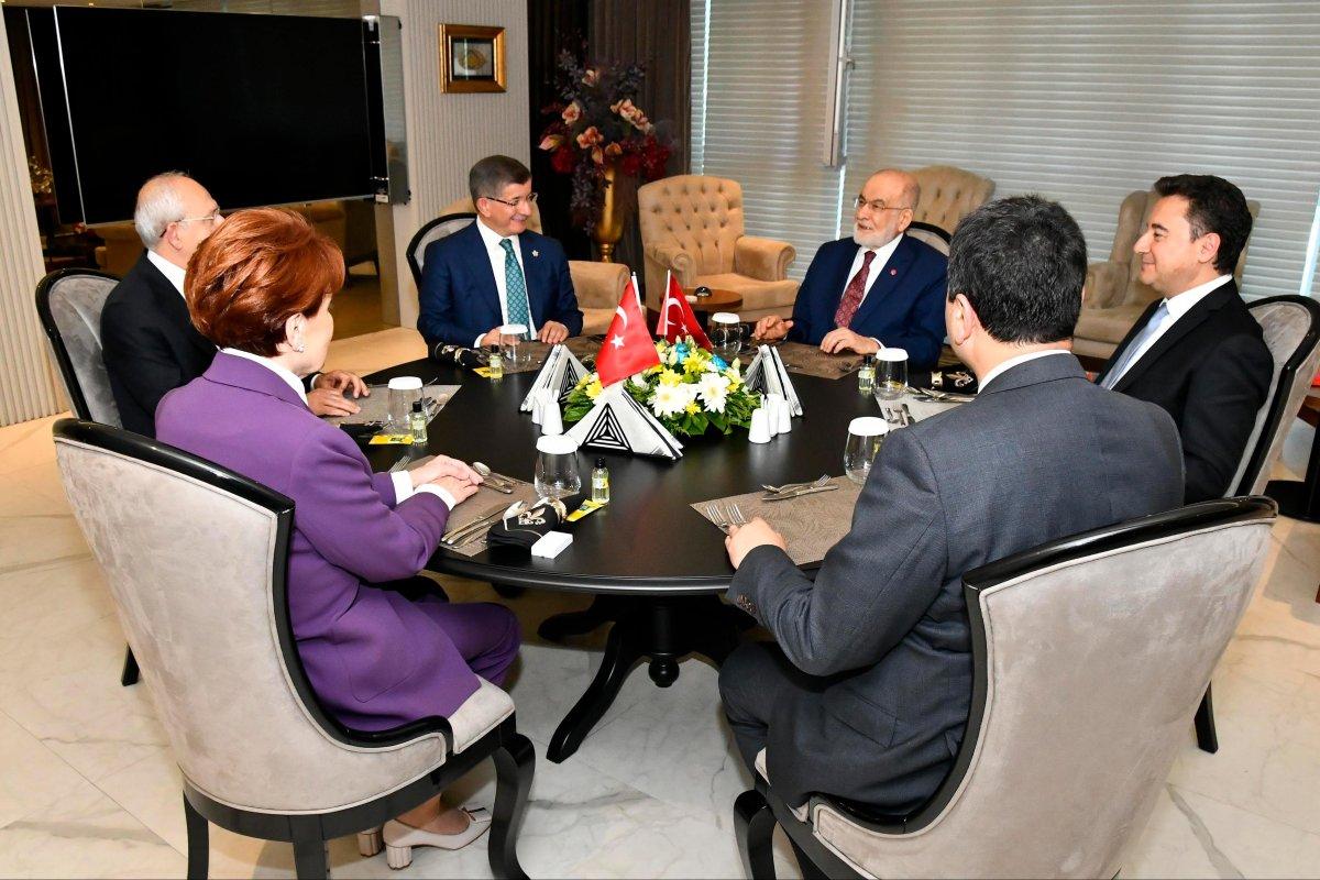 Altılı masa, çıkartacağı ortak adaya protokol imzalatak