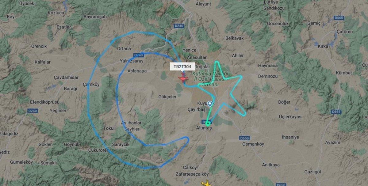 Bayraktar TB2, Kütahya üzerinde ay-yıldız çizdi