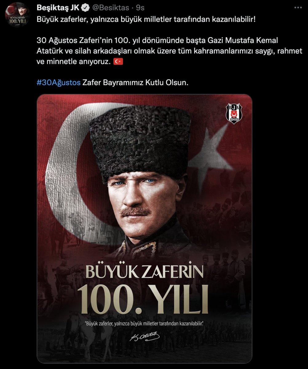 4 büyüklerden 30 Ağustos mesajları