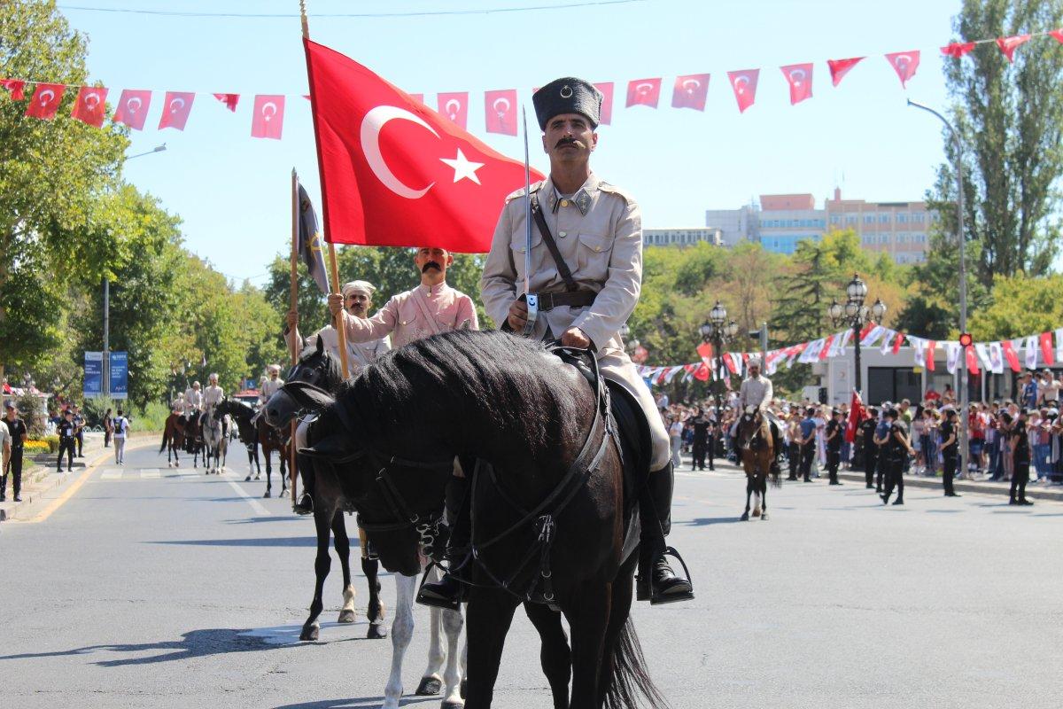 Ankara'da 30 Ağustos Zafer Bayramı yürüyüşü