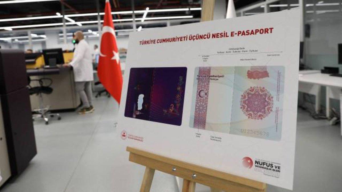 Üçüncü nesil yerli ve milli pasaportun basımı başladı