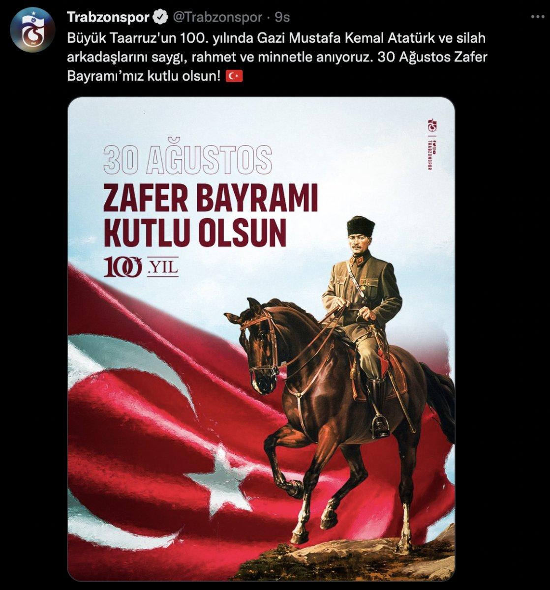 4 büyüklerden 30 Ağustos mesajları