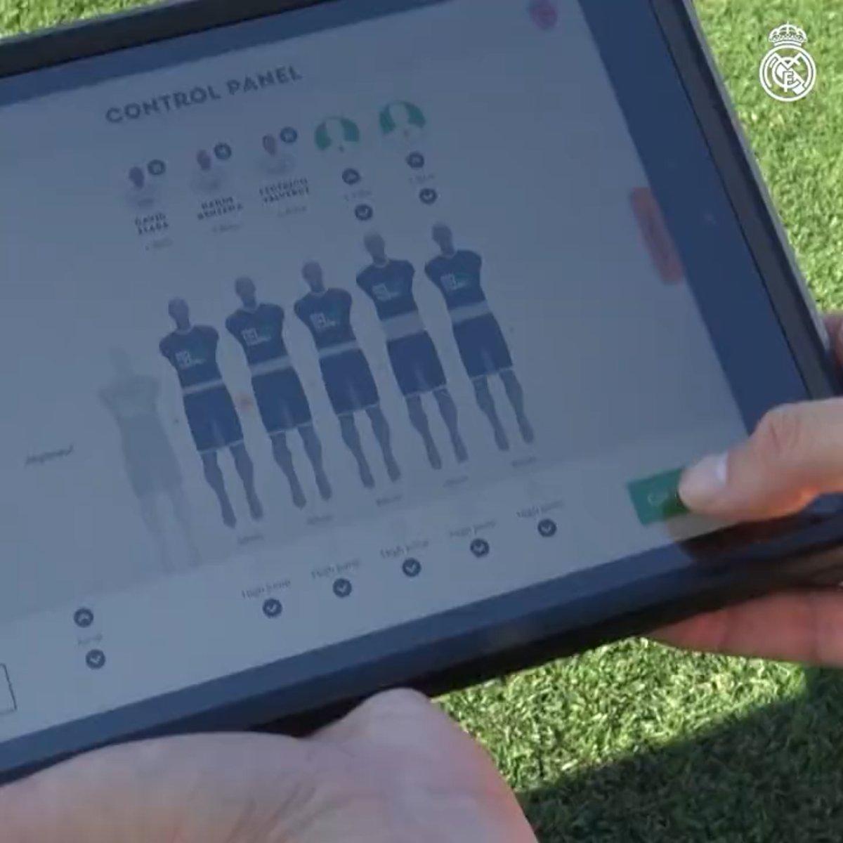 Real Madrid'in robotlarla frikik çalışması