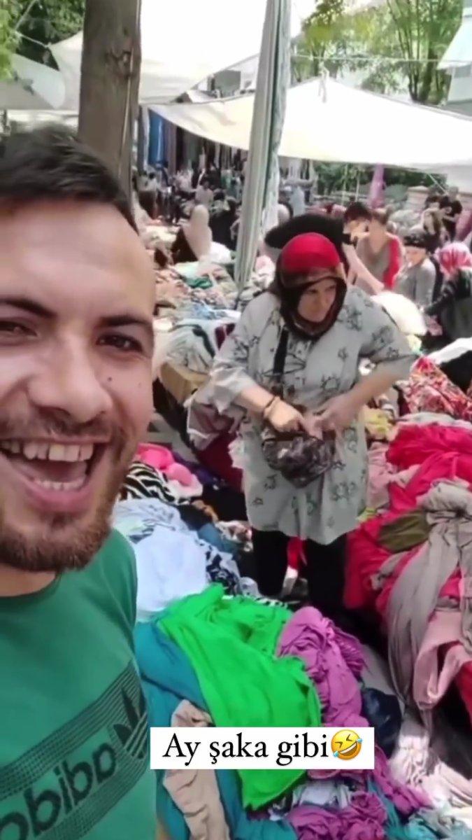 Pazarcı hırsızlığı kayda aldı