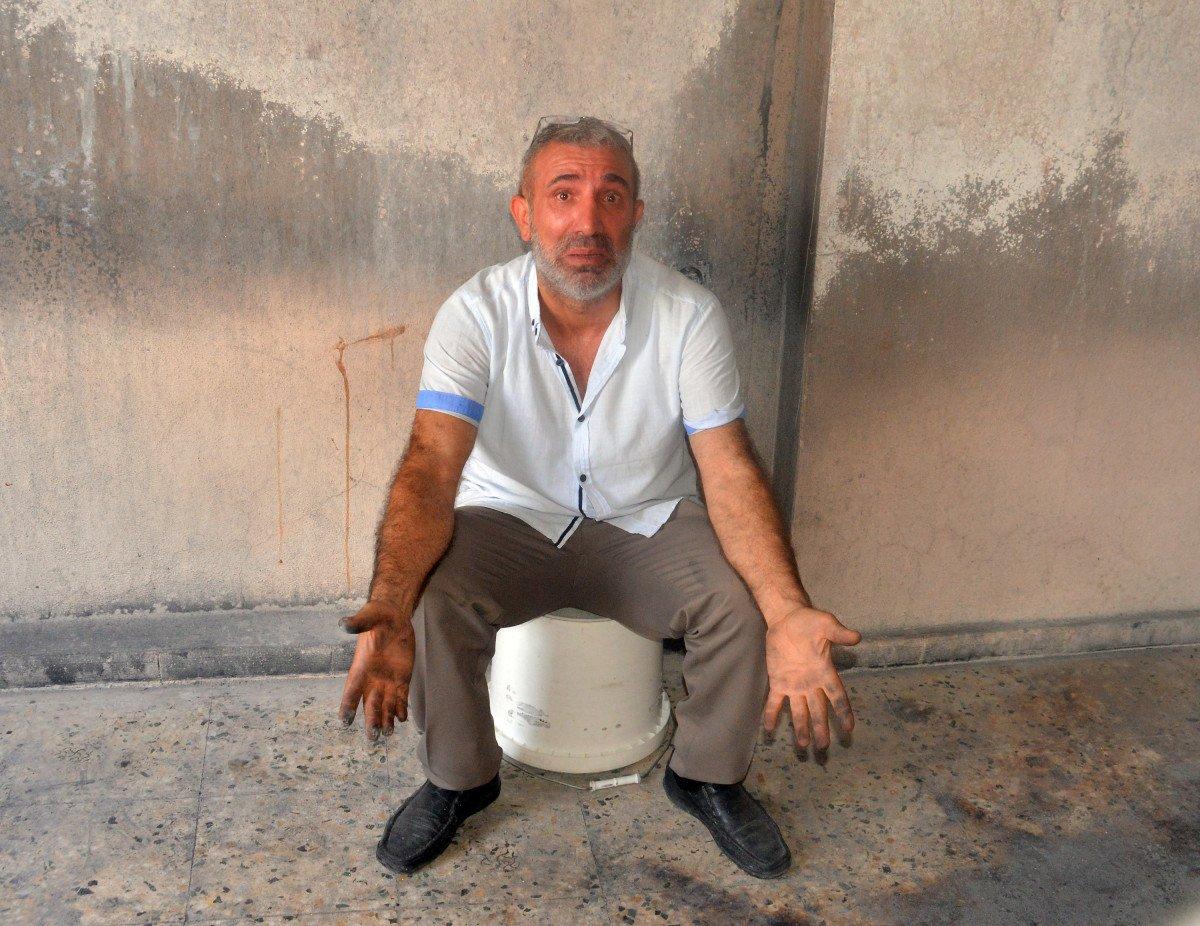 Adana'da dairesini yakan kiracısının serbest kalmasına isyan etti