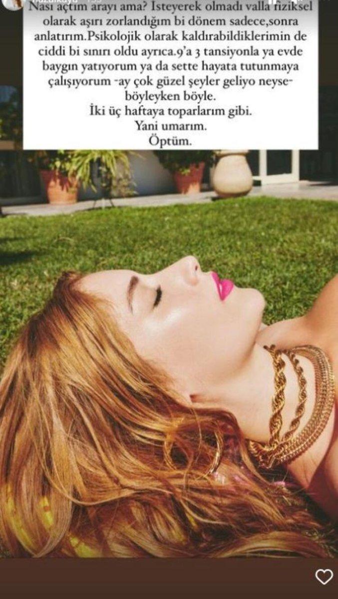 Hazal Kaya: Hayata tutunmaya çalışıyorum