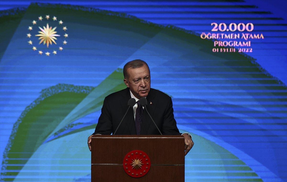 Cumhurbaşkanı Erdoğan'dan eylem yapan öğretmenlere çağrı