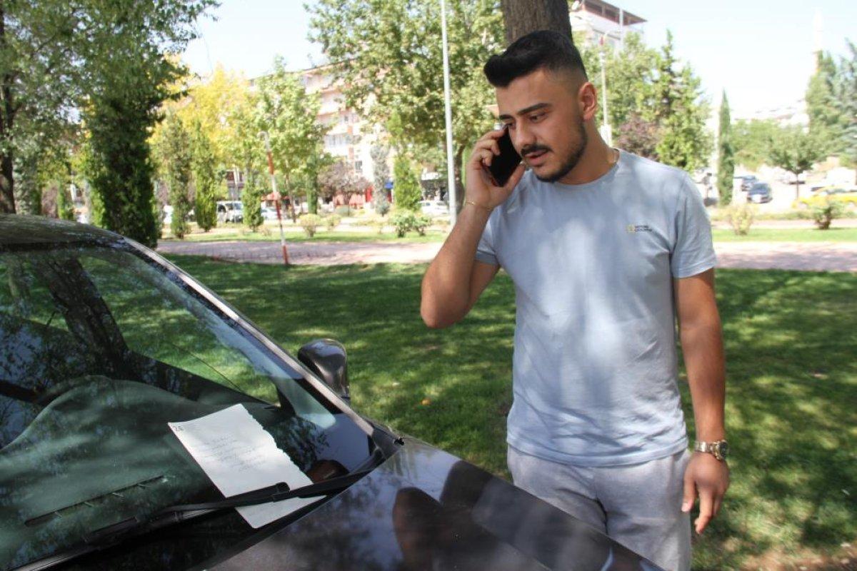 Elazığ'da çarptığı araca not bıraktı: Masrafınızı karşılayabilirim