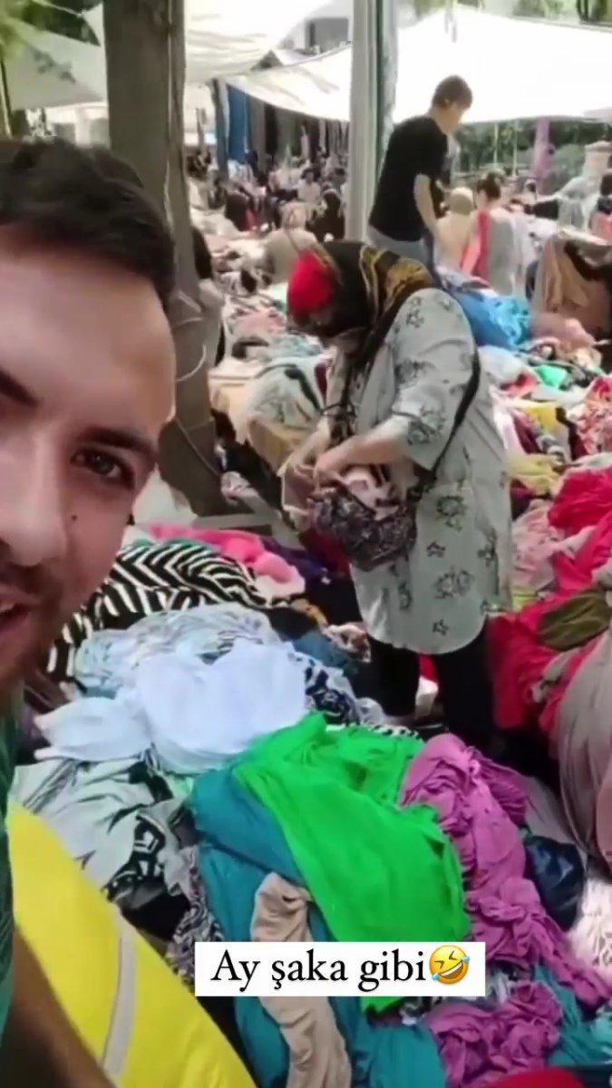 Pazarcı hırsızlığı kayda aldı