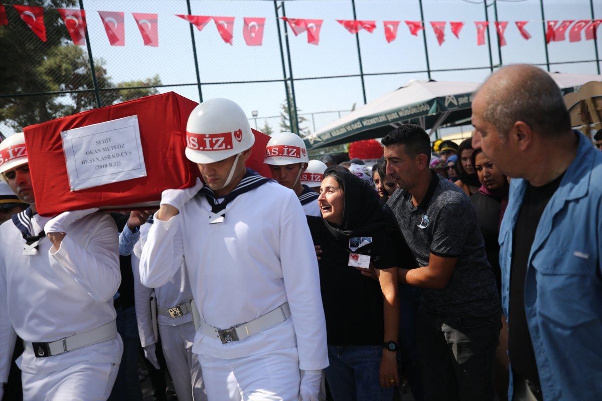 Mersinli şehit toprağa verildi