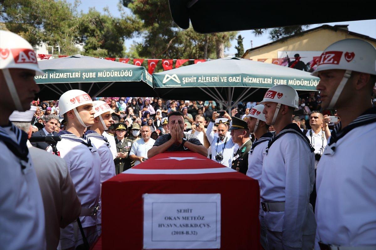 Mersinli şehit toprağa verildi