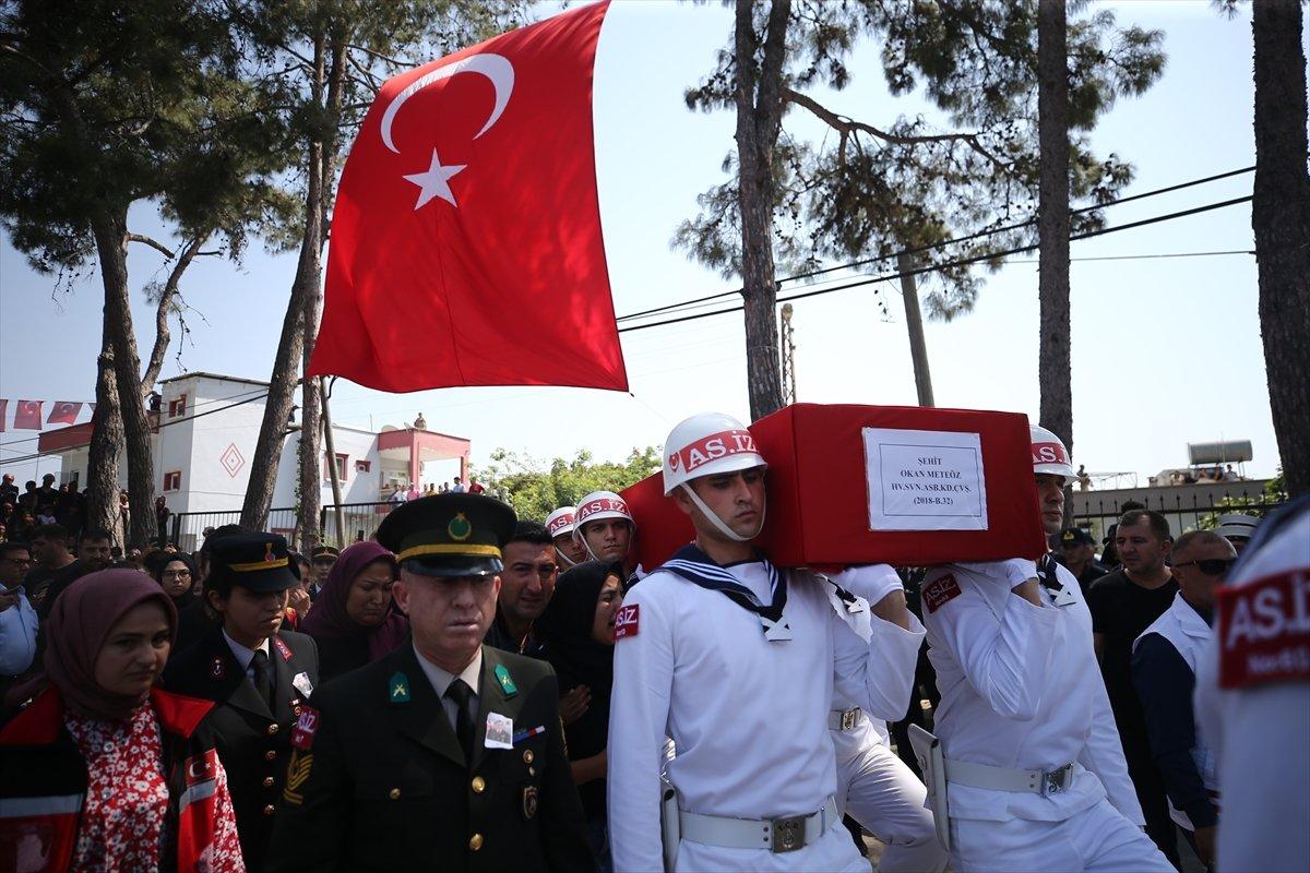 Mersinli şehit toprağa verildi