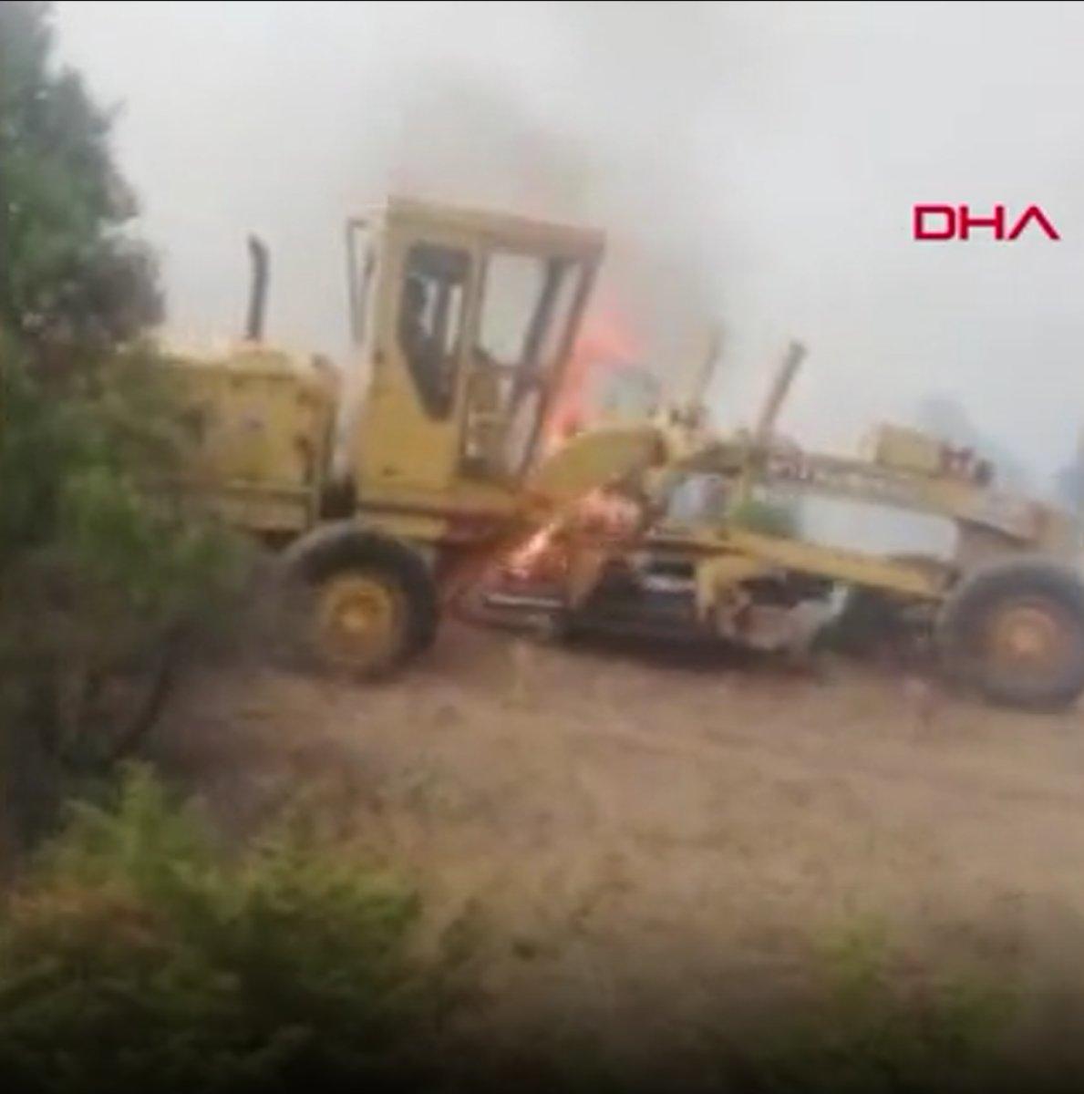 Erzincan’da ormanlık alanda yangın çıktı