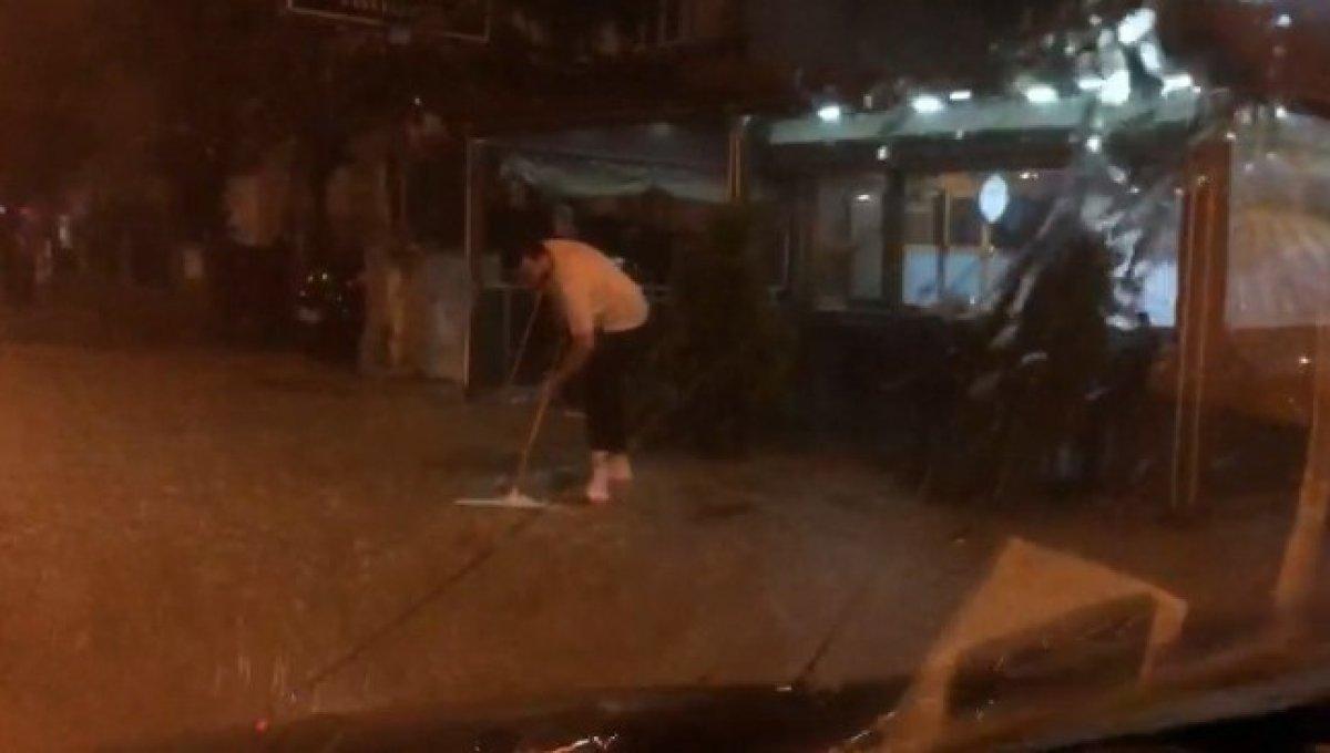 Rize'de sağanak sonrası su baskını