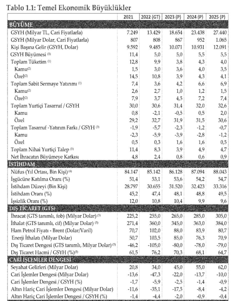 Türkiye ekonomisinin 2023-2025 yol haritası Resmi Gazete'de