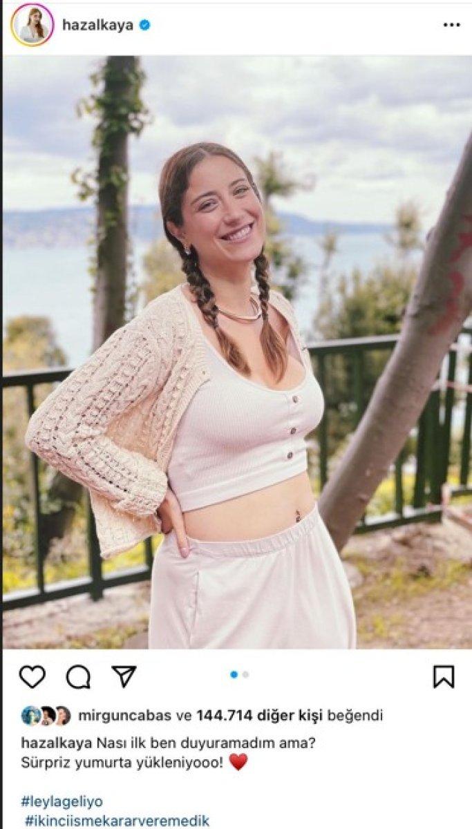 Hazal Kaya bebeğinin ismini açıkladı