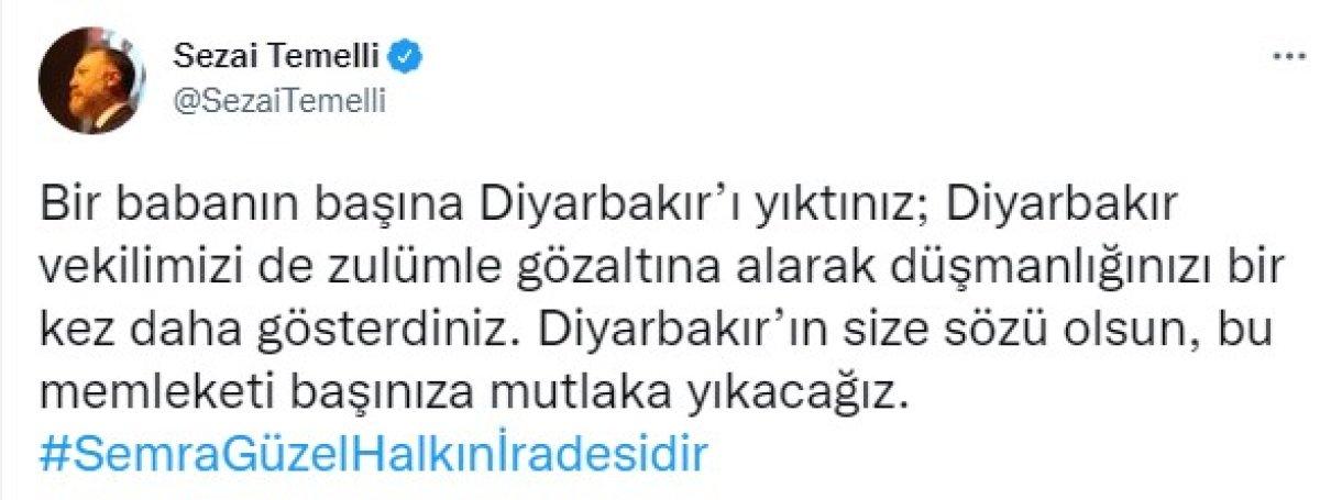 HDP'li Sezai Temelli'den küstah tehdit
