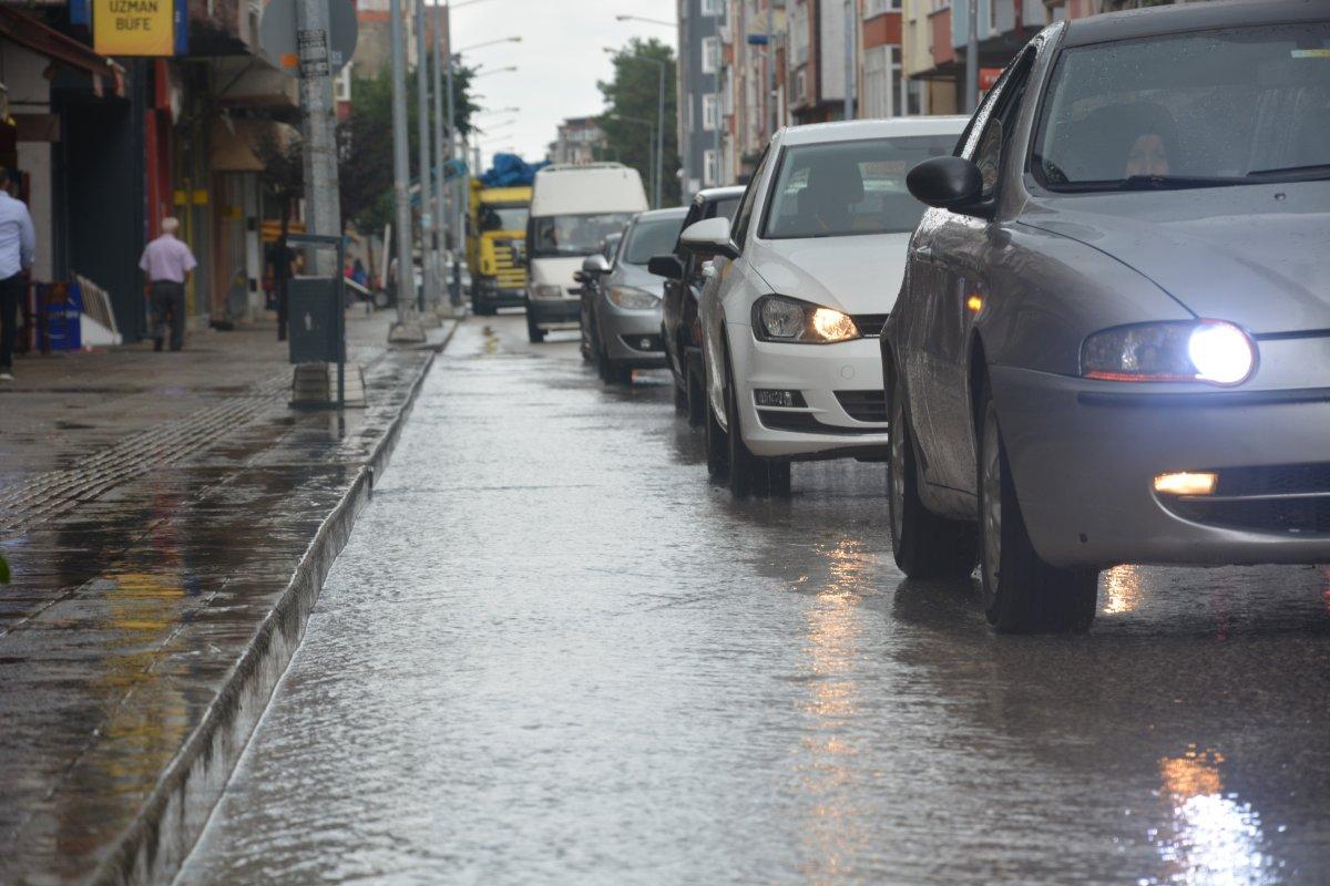 Ordu'da sağanak, hayatı olumsuz etkiledi