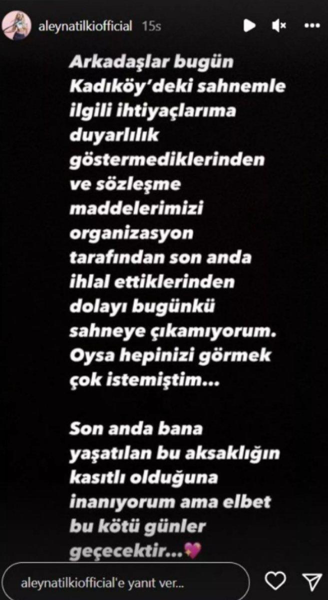 Aleyna Tilki yine iptal oldu