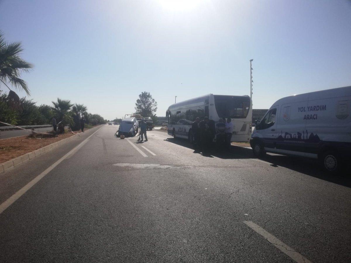 Şanlıurfa'da kaza yapan otobüsü tamire gitti, hayatının şokunu yaşadı