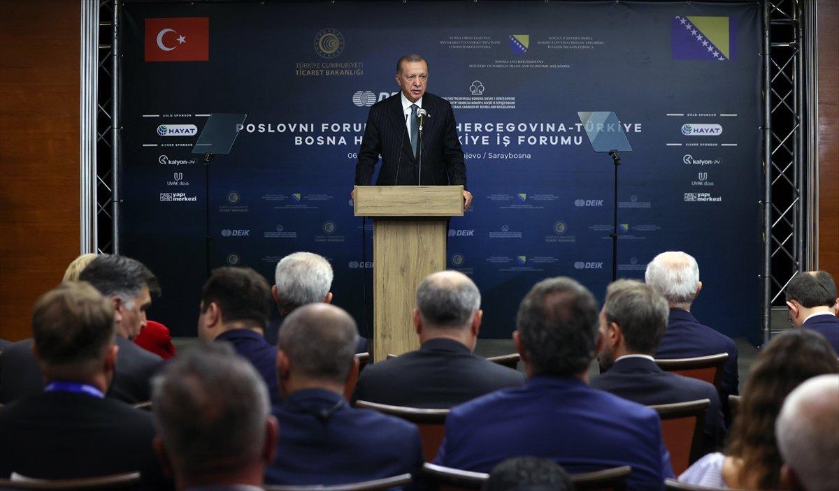 Cumhurbaşkanı Erdoğan, Bosna Hersek İş Forumu'na katıldı