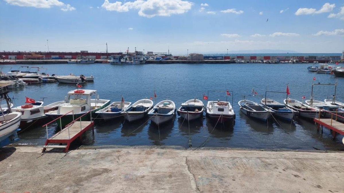 Tekirdağ'da balıkçılara poyraz engeli