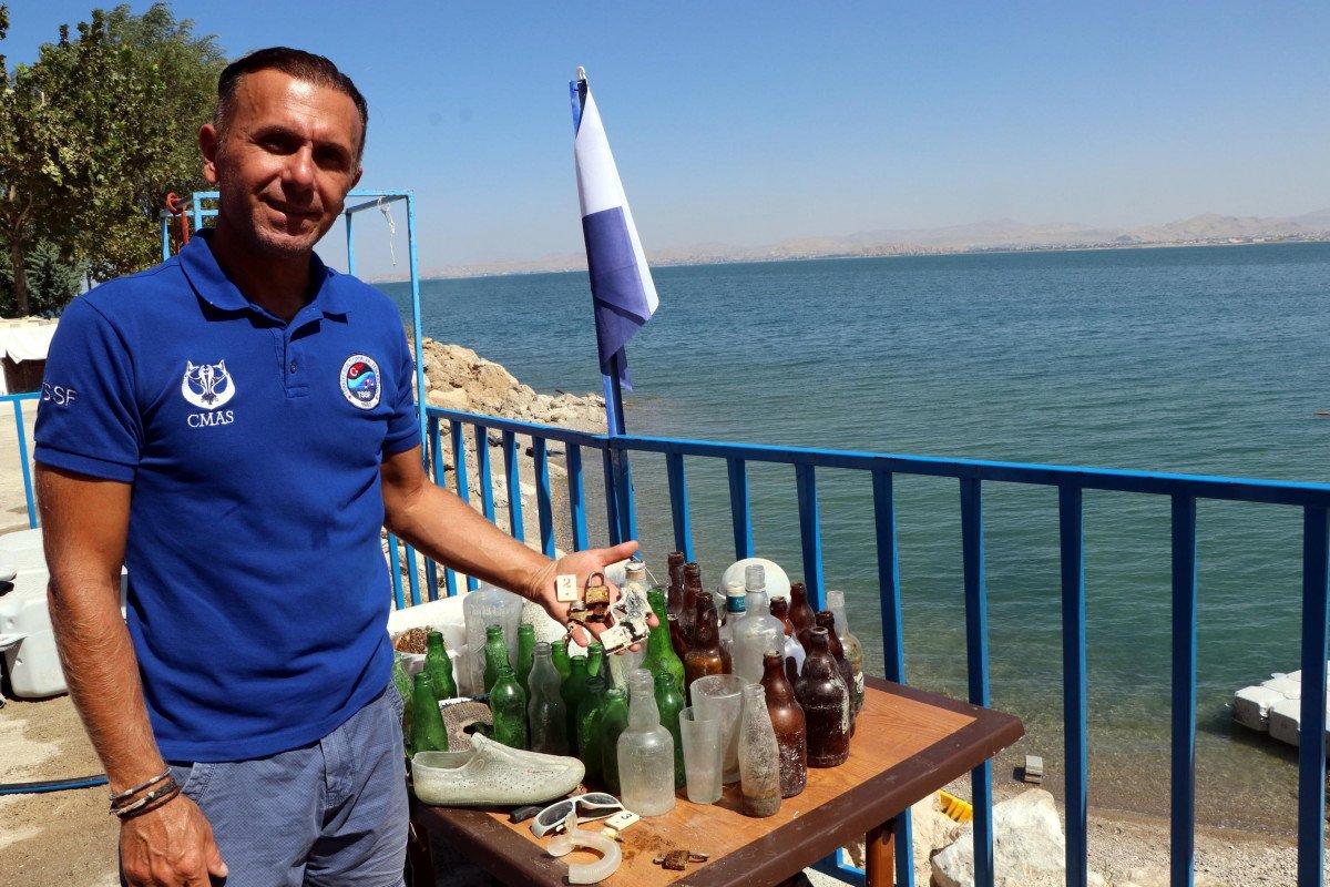 Van Gölü’nden 9 yılda 2 ton çöp çıktı