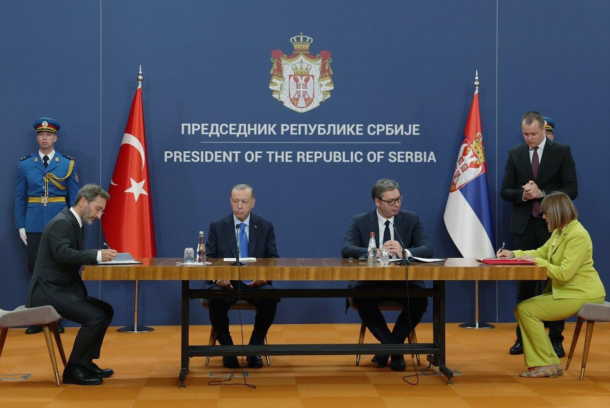 Türkiye ve Sırbistan arasında 7 anlaşma