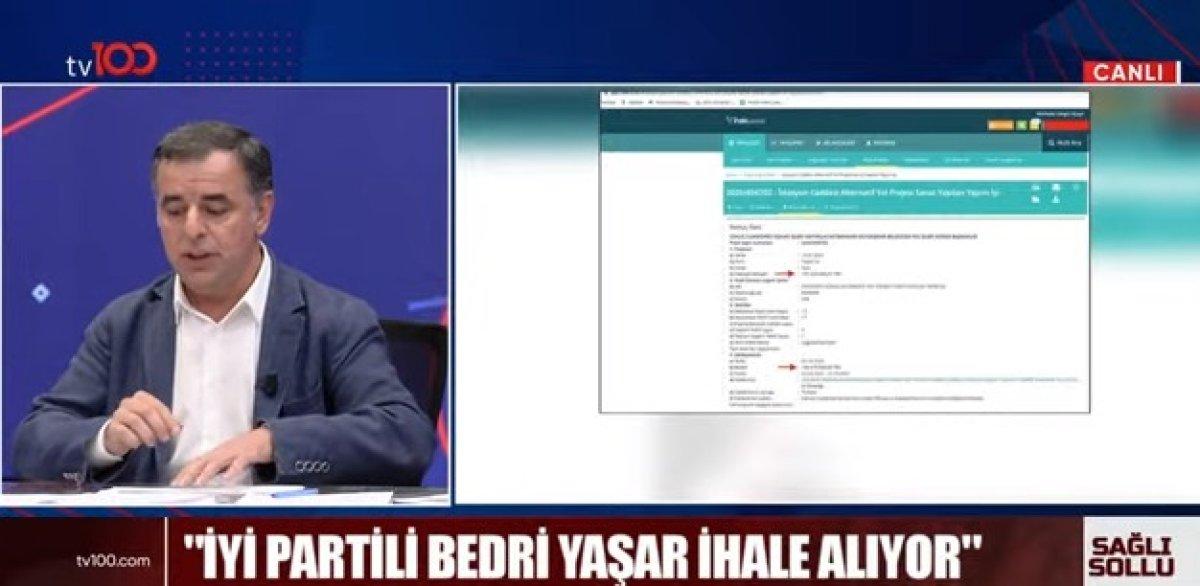 Barış Yarkadaş, firmasına ihale alan İyi Partili vekili deşifre etti
