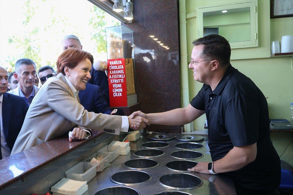 Meral Akşener'in esnafla alım gücü diyaloğu