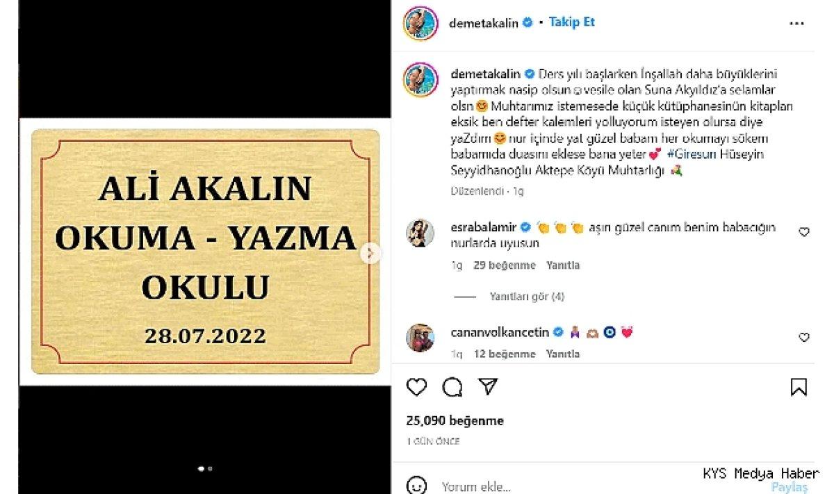 Demet Akalın’dan eğitime destek