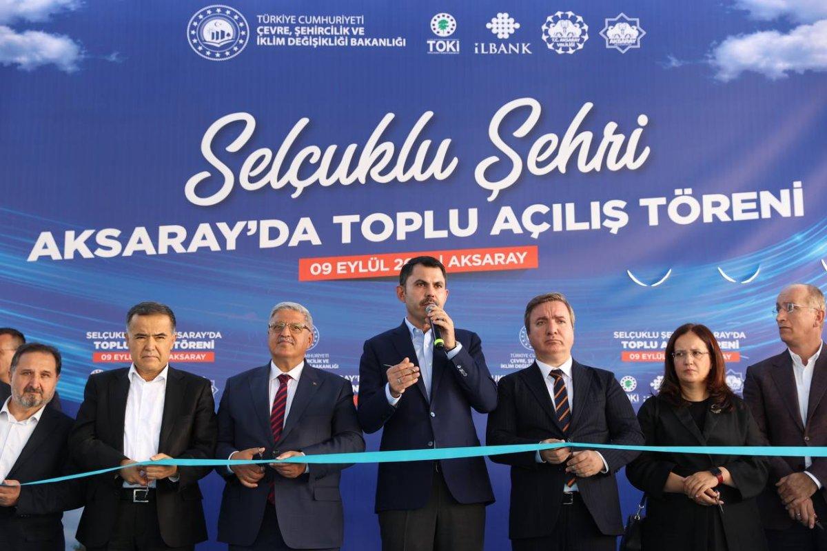 Murat Kurum, Aksaray'da toplu açılış törenine katıldı