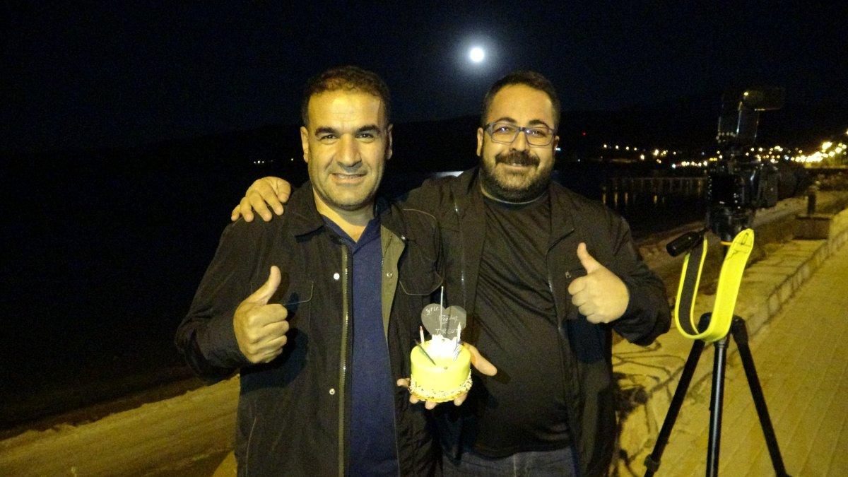 Bitlis'te dolunay eşliğinde doğum günü