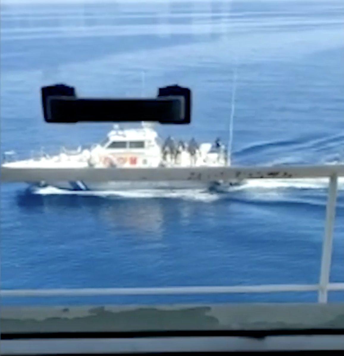 Çanakkale'de Ro-Ro gemisine Yunan unsurlarından taciz ateşi