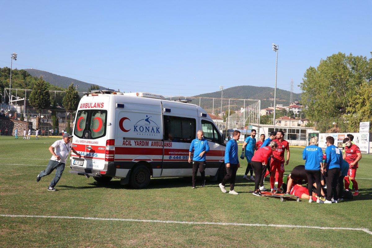 Serik Belediyesporlu İsmet'in dili boğazına kaçtı